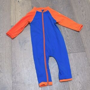 Nozone Tahiti Full Zip Sun Protective Baby Swimsuit, UPF 50+,